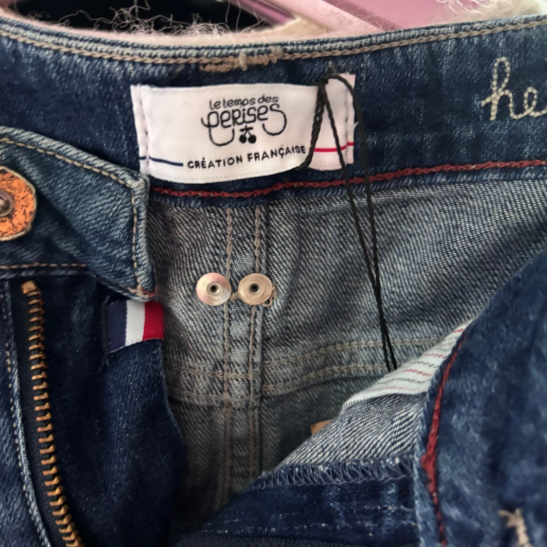 Blå jeanskjol från Le Temps des Cerises - 3