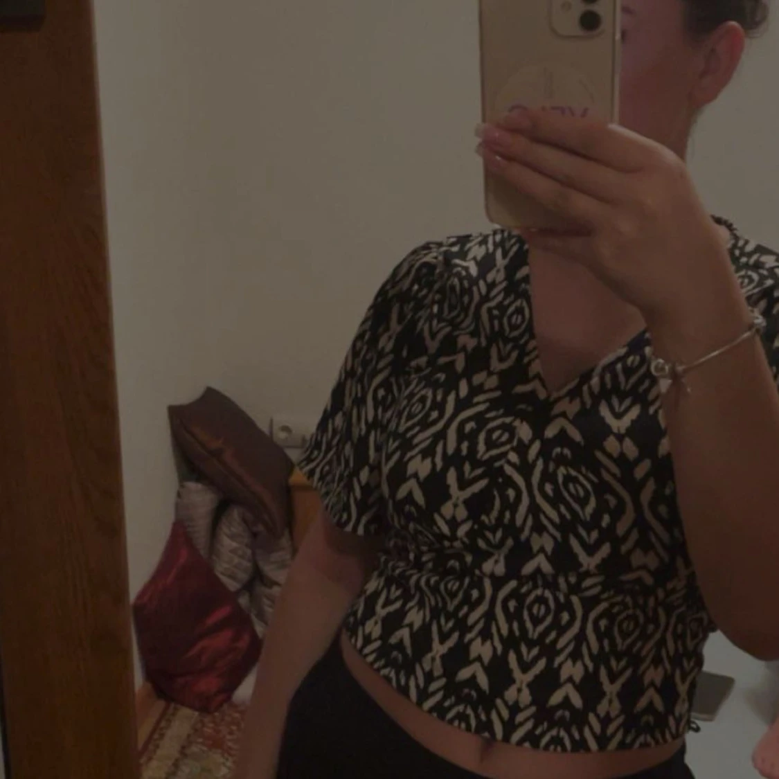 Svartvit mönstrad topp från LCW Vision - 2