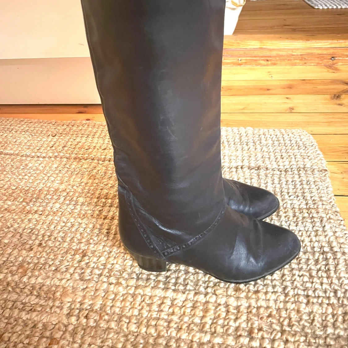 Mörkblå skinnstövlar från Peter Kaiser - 2