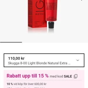 Igora Hårfärg Igora Royal 8-00 Light Blonde - Permanent hårfärg från Igora Royal i nyansen 8-00 Light Blonde Natural Extra. Förpackningen innehåller en tub med 60 ml färg. Perfekt för en naturlig blond look med extra täckning. Jag har 2 st för 180kr.