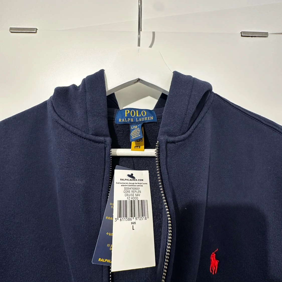 Marinblå hoodie från Ralph Lauren NY aldrig använd