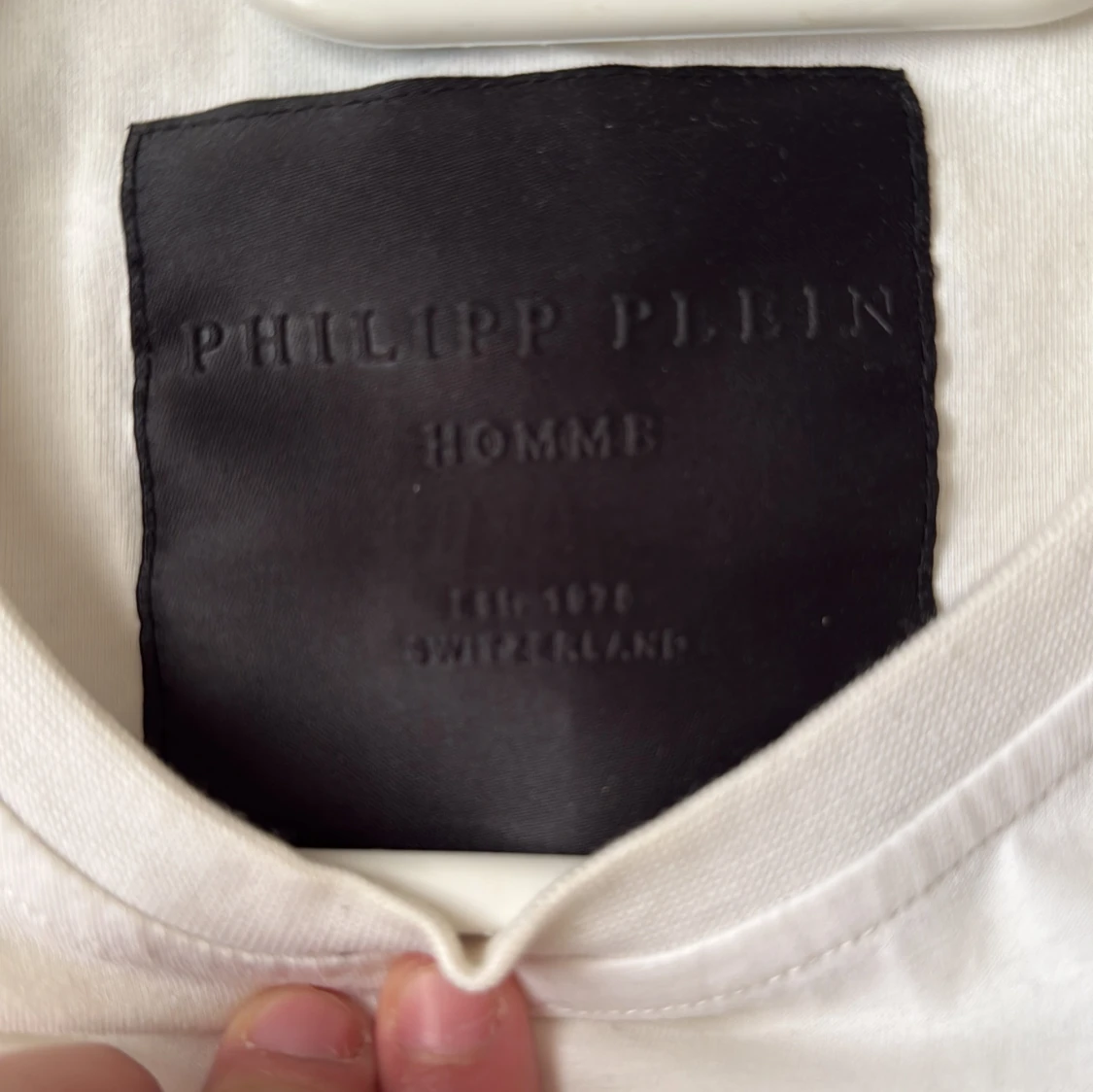 Vit t-shirt med dödskalle från Philipp Plein - 1