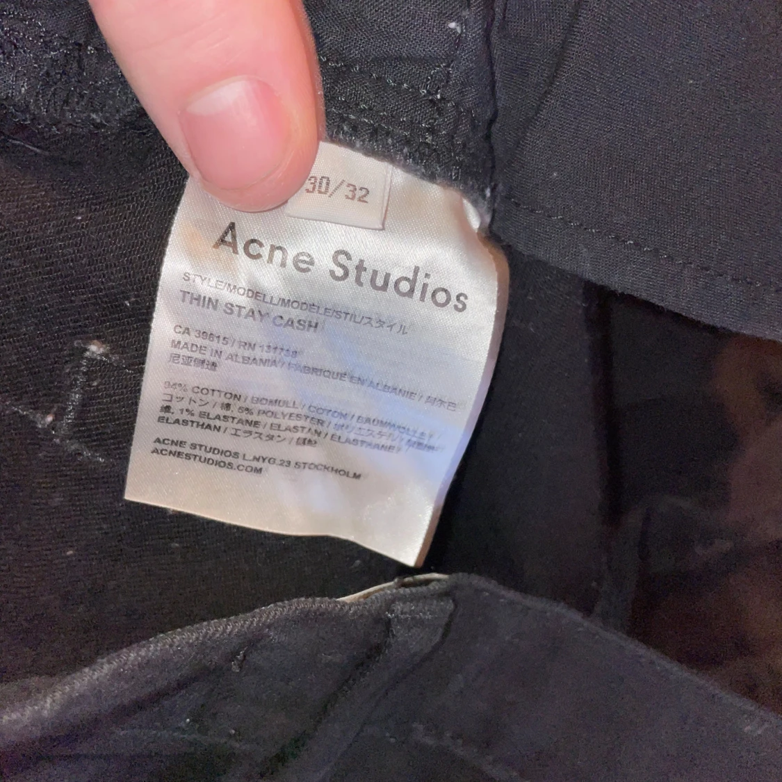 Svarta jeans från Acne Studios - 2
