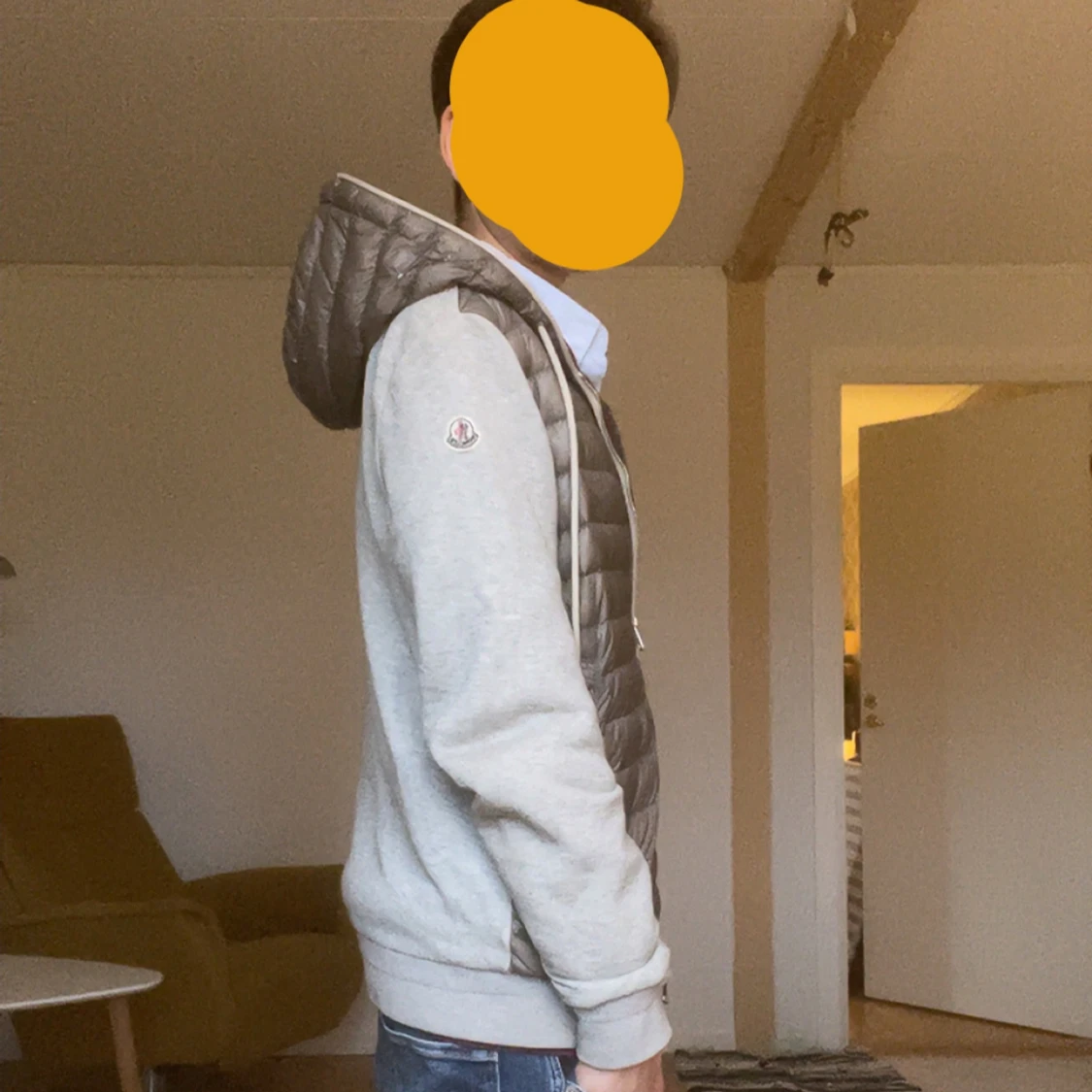 Grå moncler cardigan  - 2