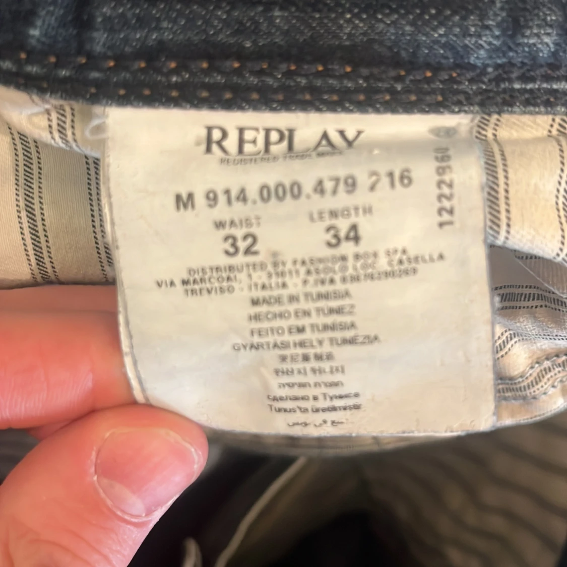 Mörkblå jeans från Replay - 4