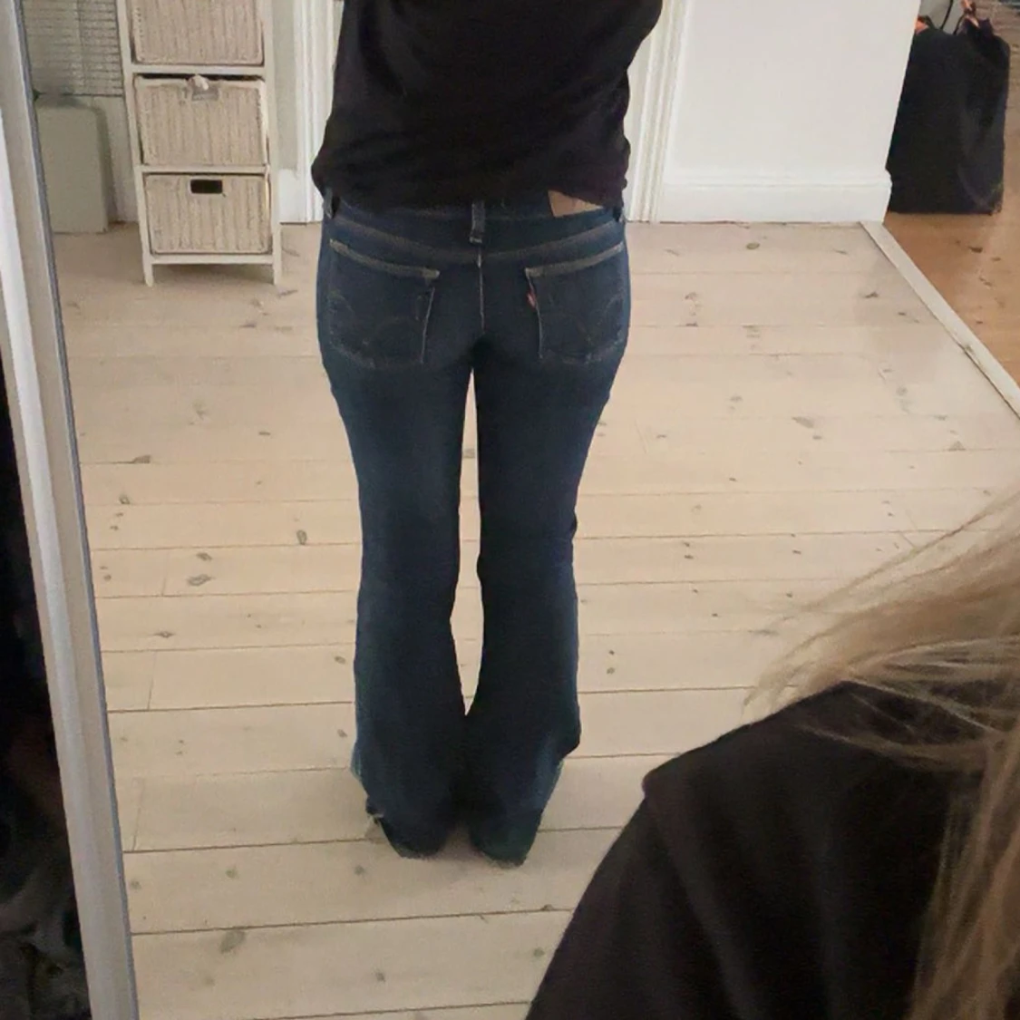Blå bootcut jeans Levis 