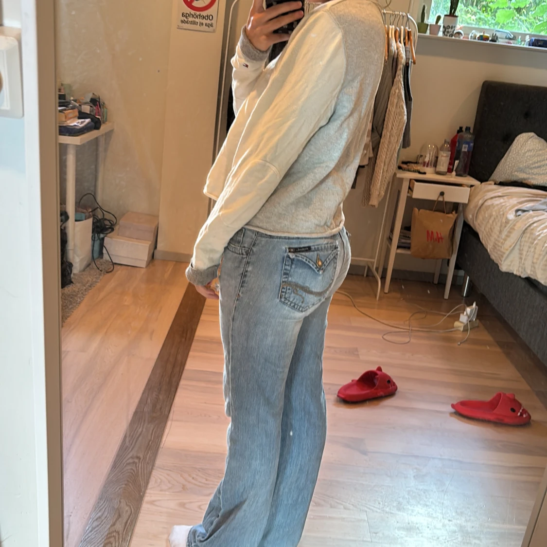 Beige och grå sweatshirt från Tommy Hilfiger - 1