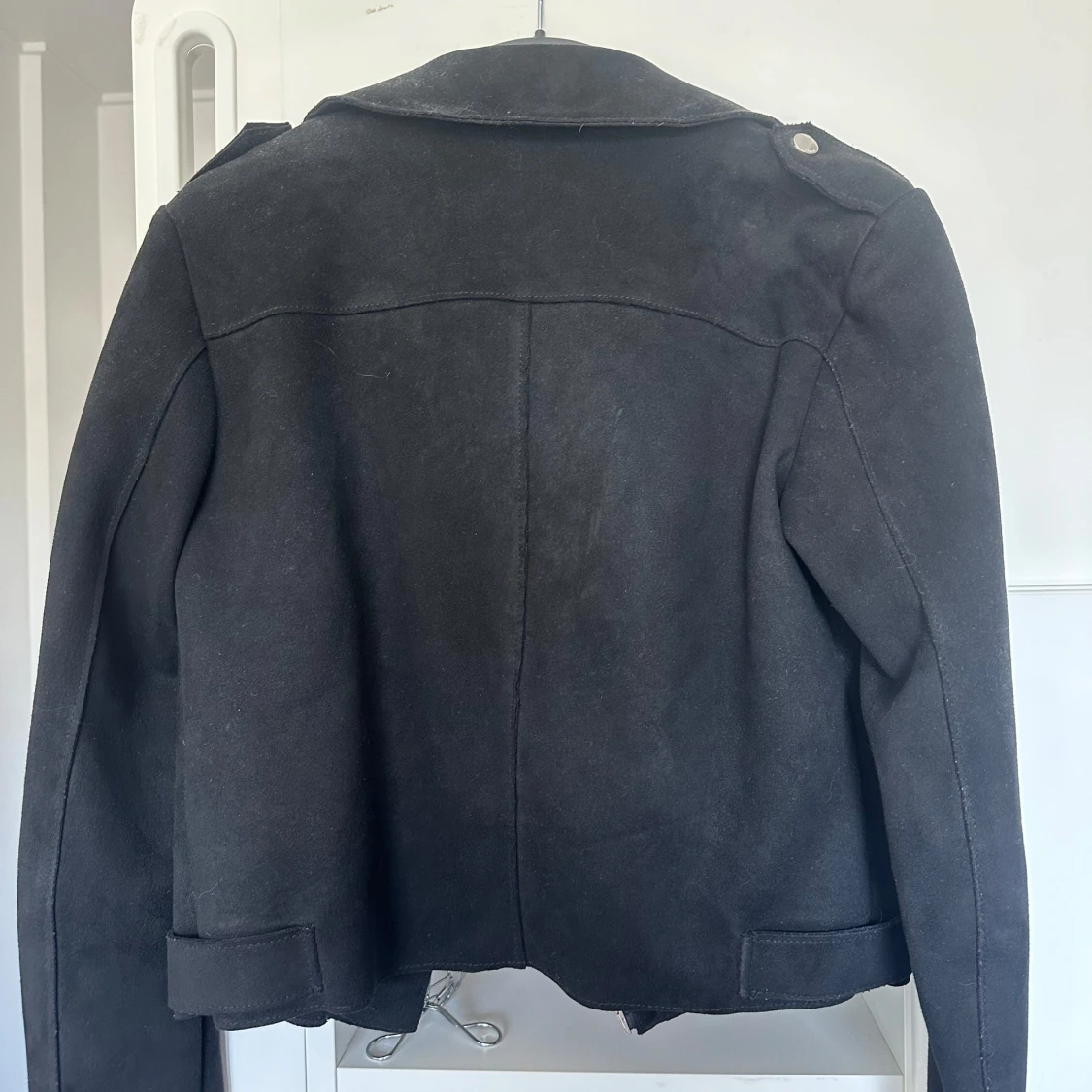 Svart skinnjacka från ONLY, stl 36 - 1