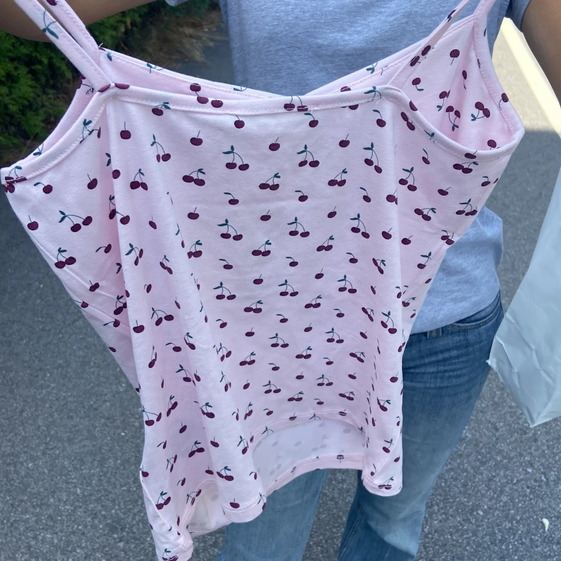 Rosa linnetopp med körsbärsmönster - 1