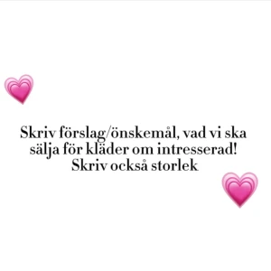 Ge förslag!  - Hej, vi är två tjejer som gör vintage kläder! Skriv gärna förslag på kläder och saker vi kan göra. Om du är intresserad skriv vad du vill ha och storlek💗 köparen står för frakten, kan också bytas