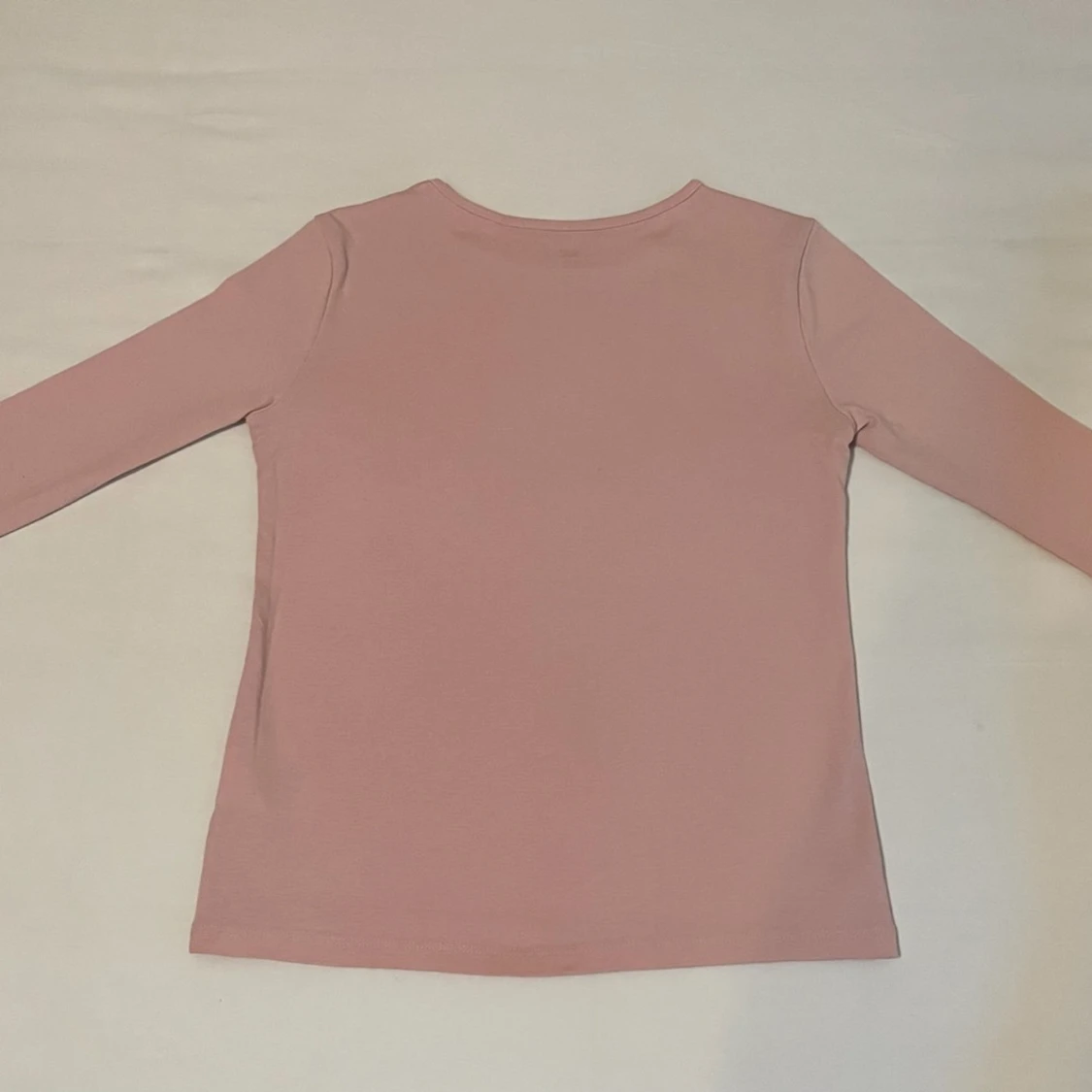 Ljusrosa tight långärmad tröja  - 2