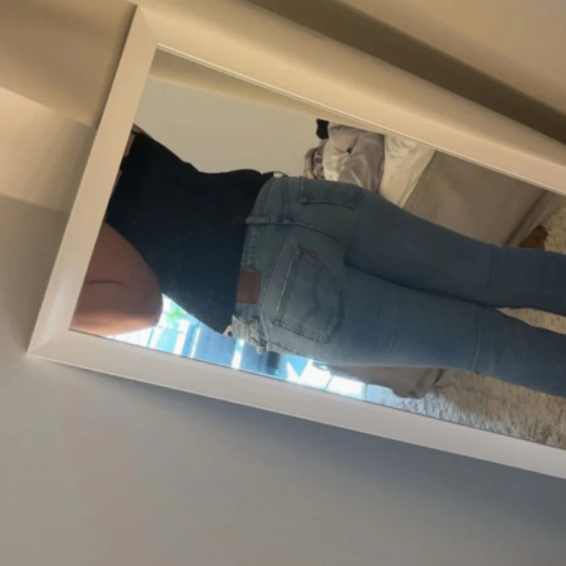 Ljusblå Levis jeans med bootcut - 4