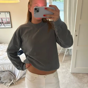 Sweatshirt - Snygg grå blå sweatshirt!!