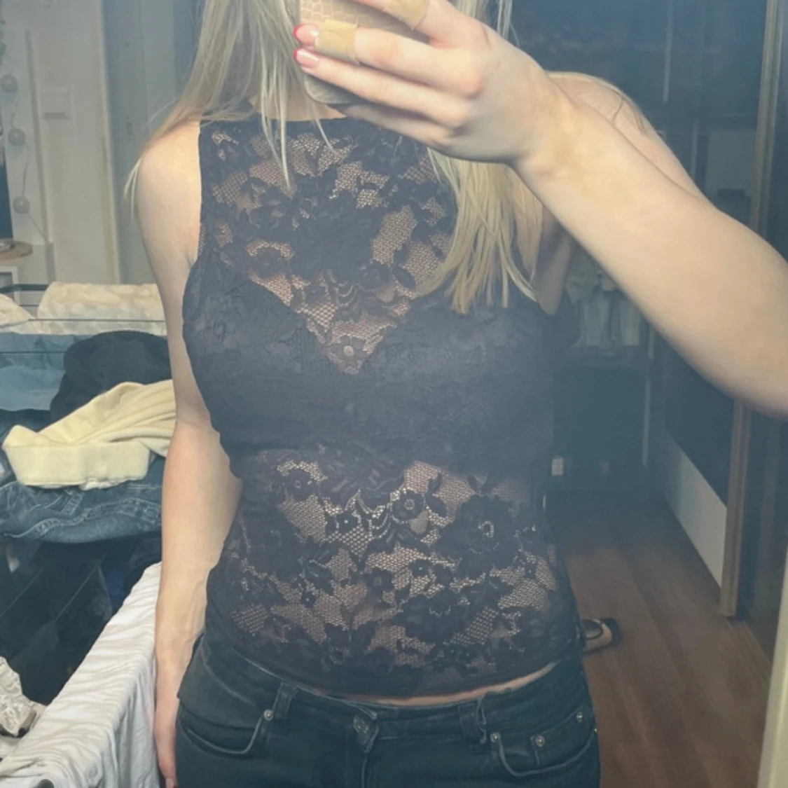 Så fin spets topp - 1