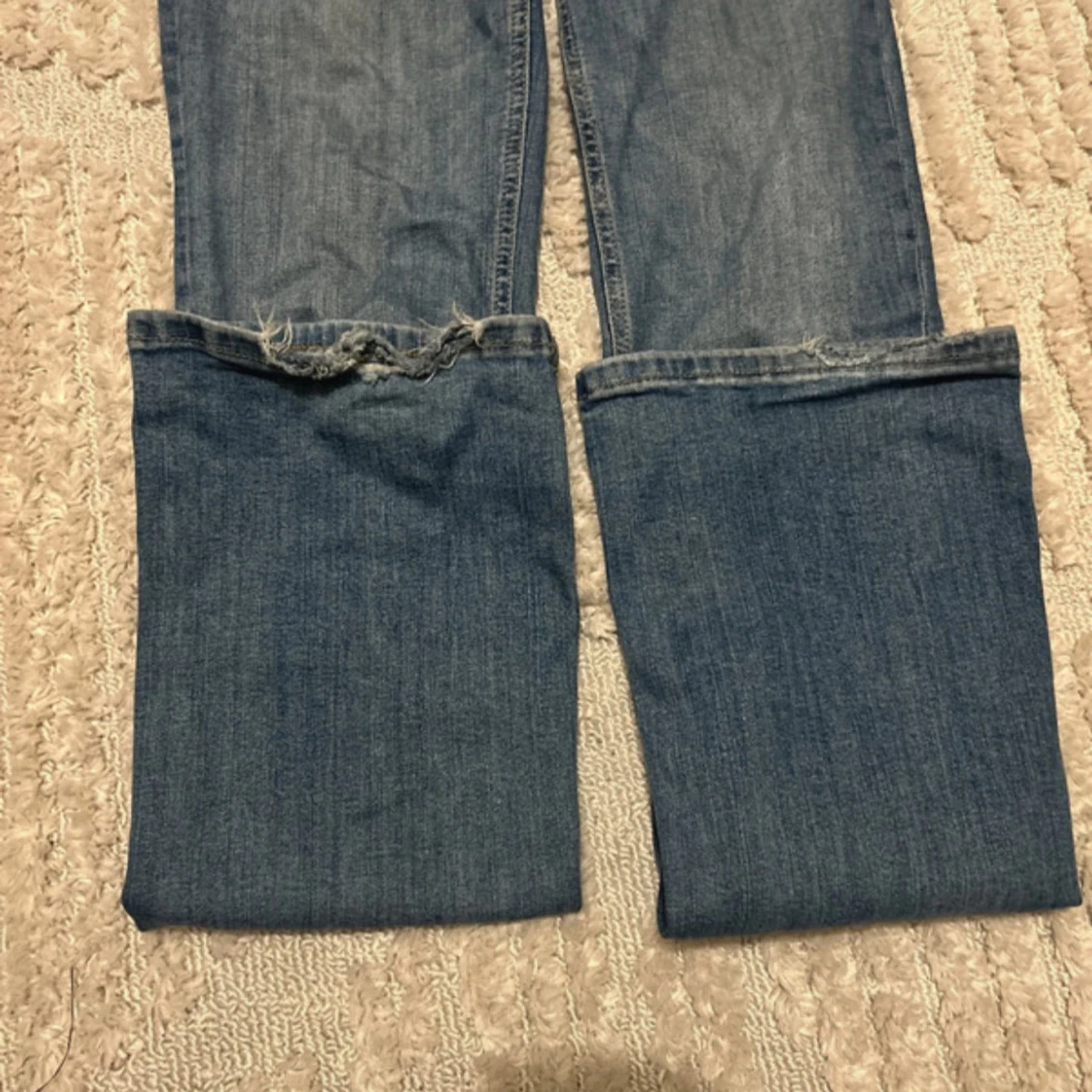 Blå bootcut jeans - 1