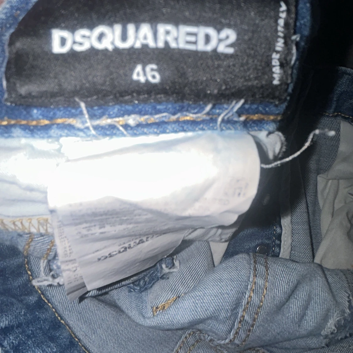 Dsquared2 ljusblå slitna jeans - 4