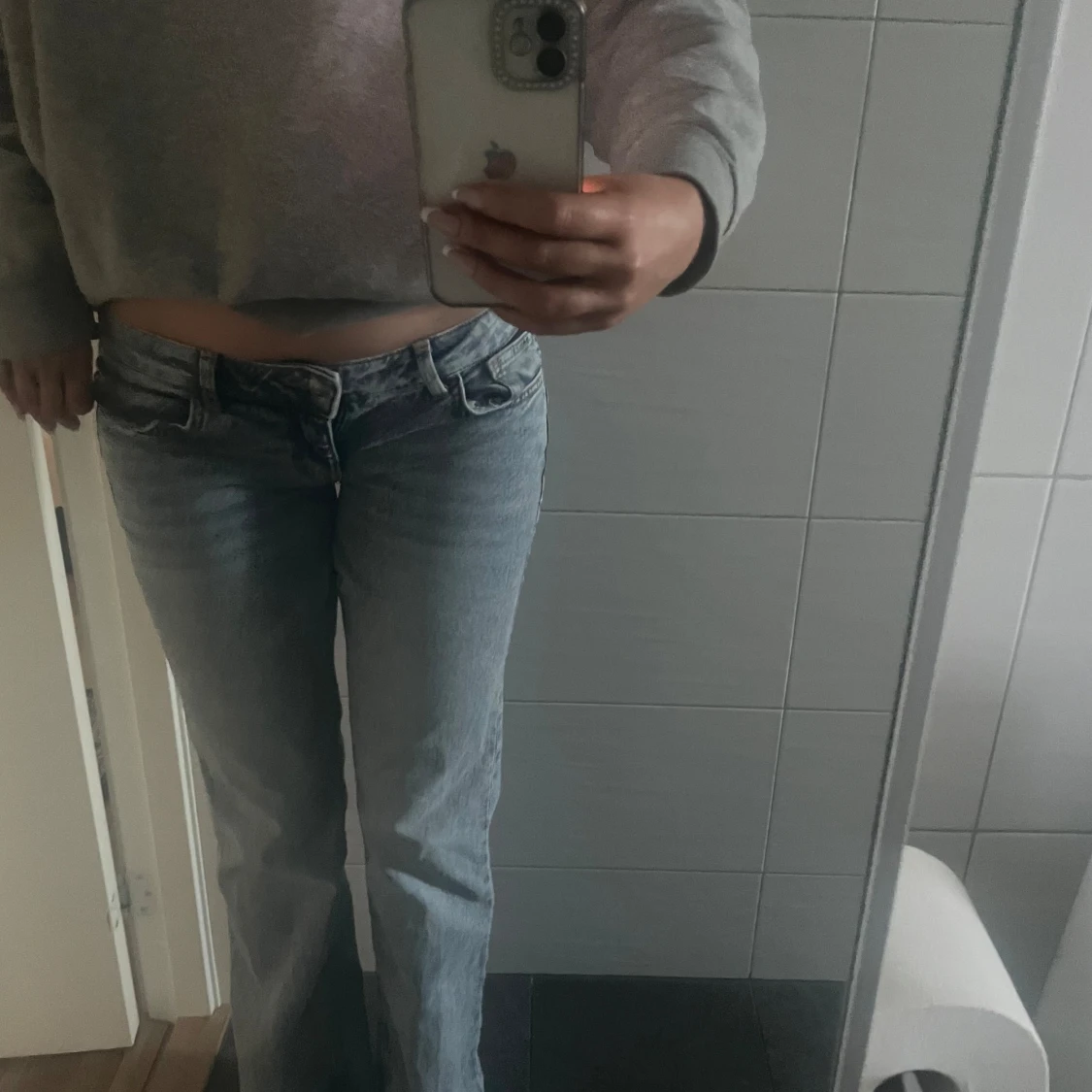 Lågmidjade Jeans Ljusblå - 90