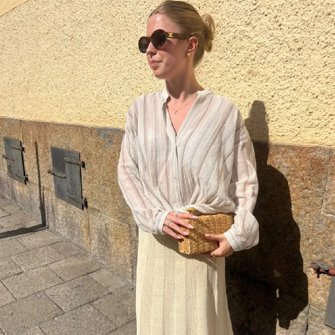 Clutch strand väska i rotting - 1