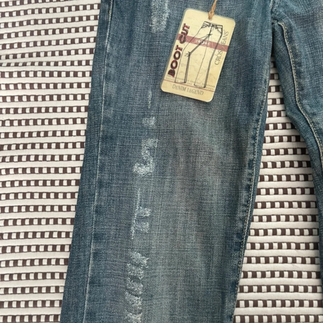 Blå bootcut jeans från Cross Jeans - 1