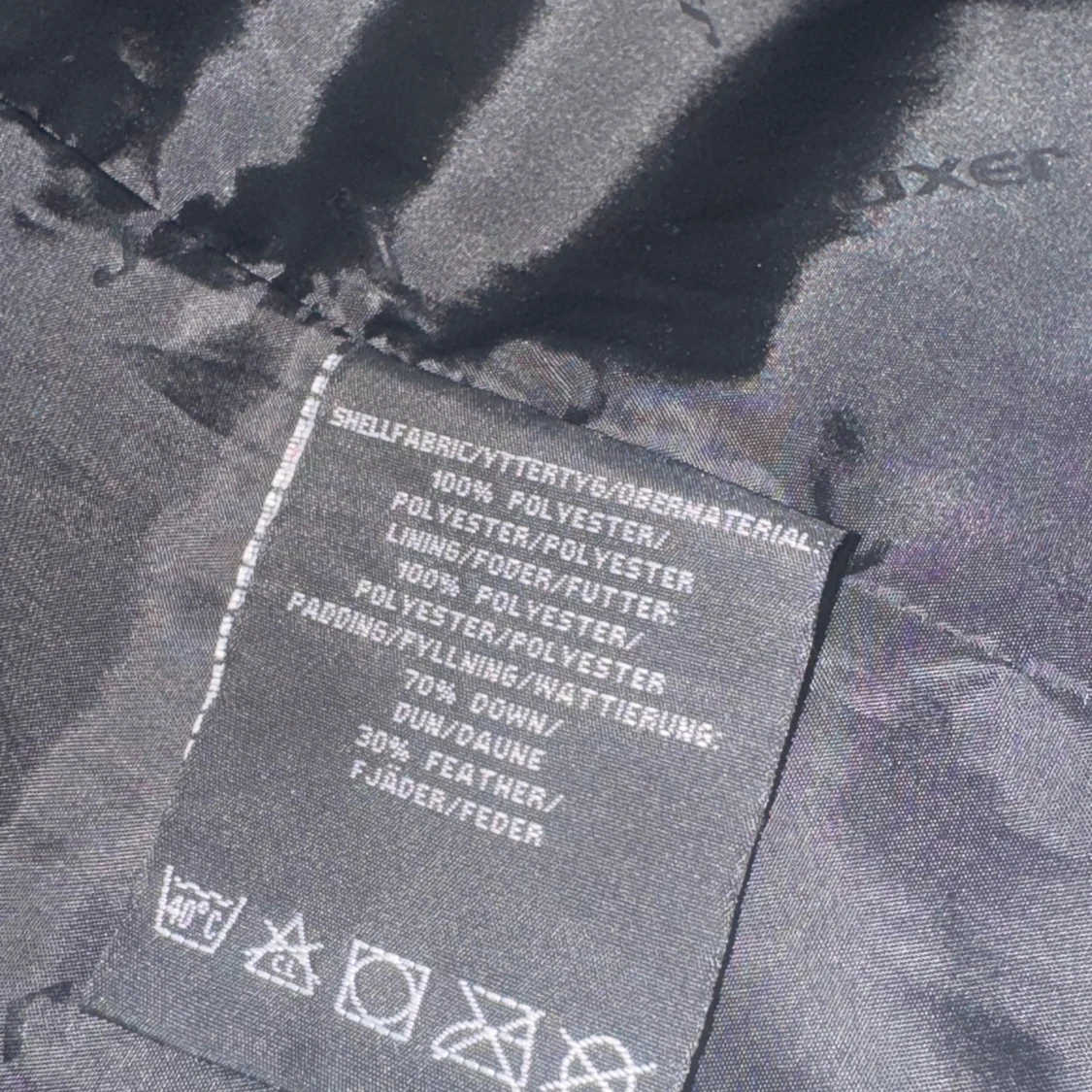 Blå dunjacka med huva från Tuxer XXS - 2