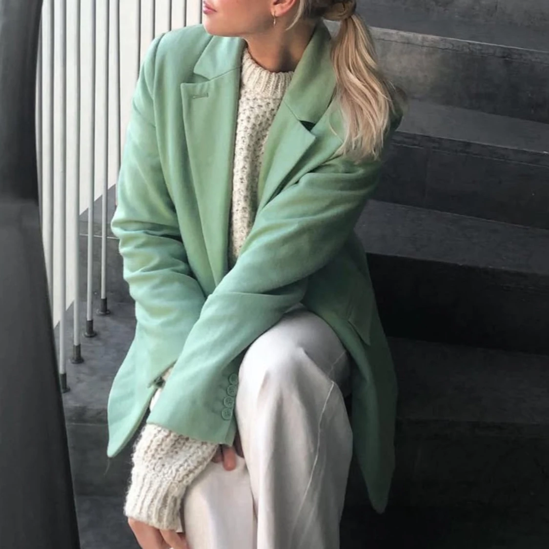 Ljusgrön kavaj från Envii - 3