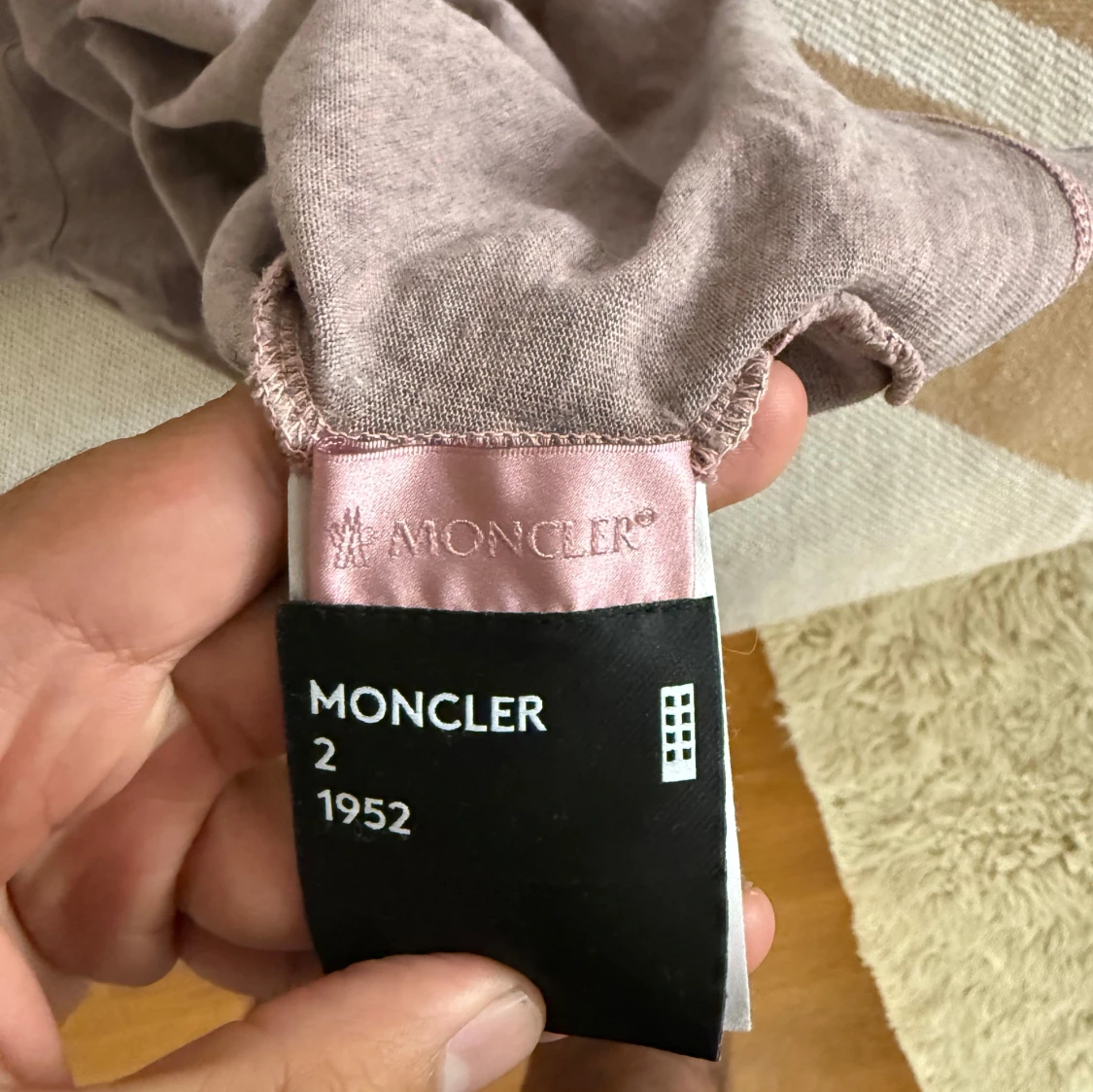 Ljuslila Moncler t-shirt med tryck - 2