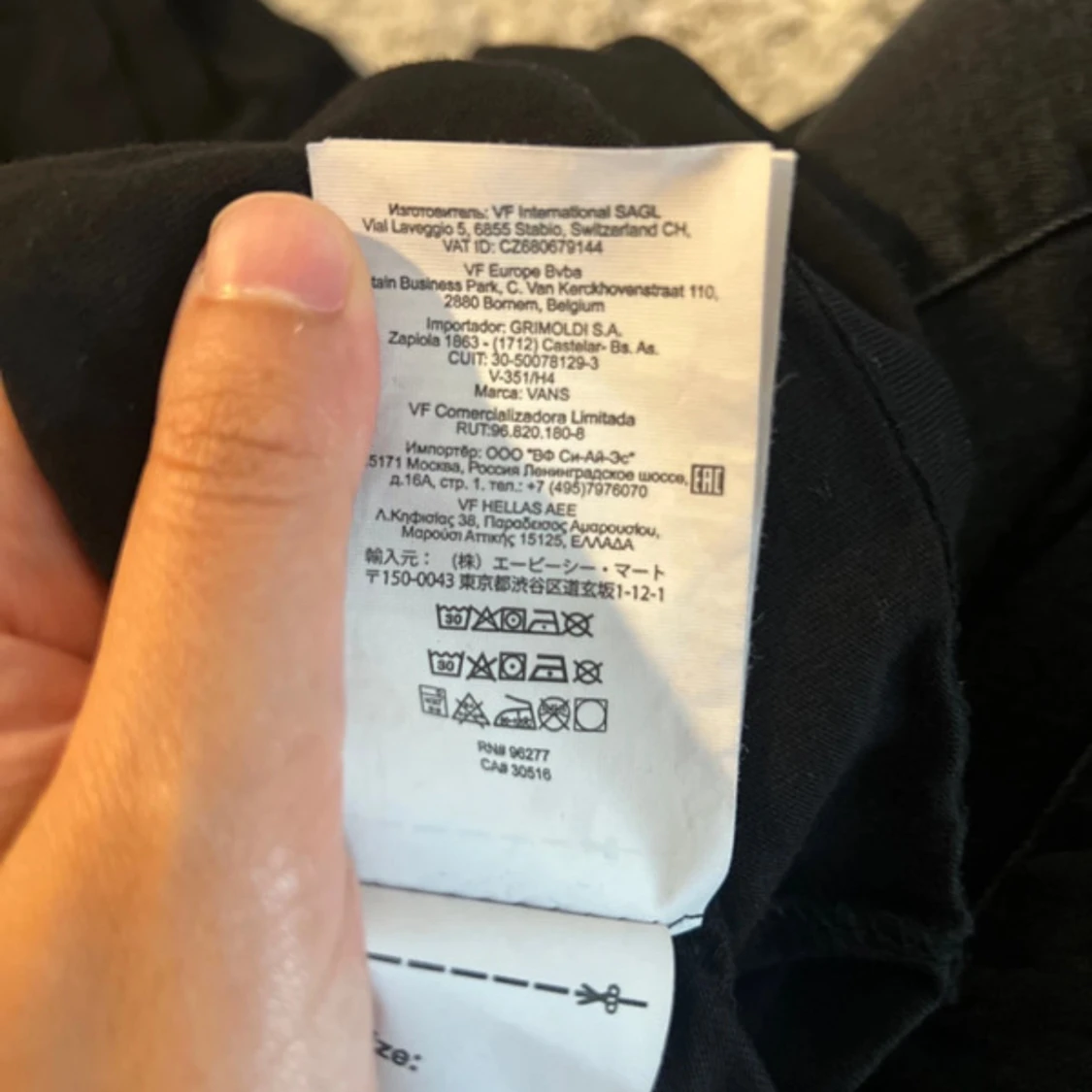 Svart Vans t-shirt med logga - 4