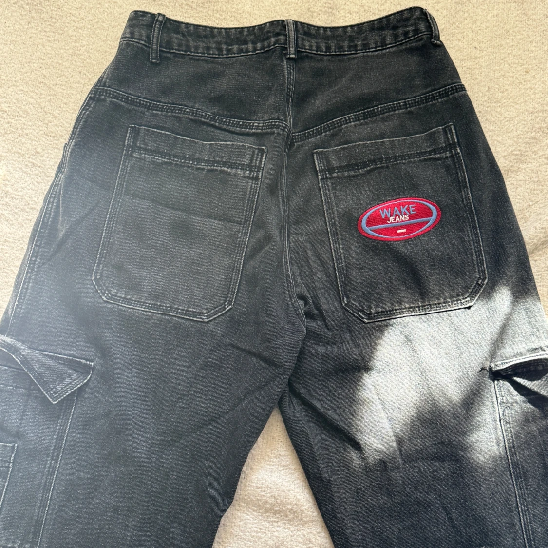 Svarta cargopants från Wake Jeans - 2