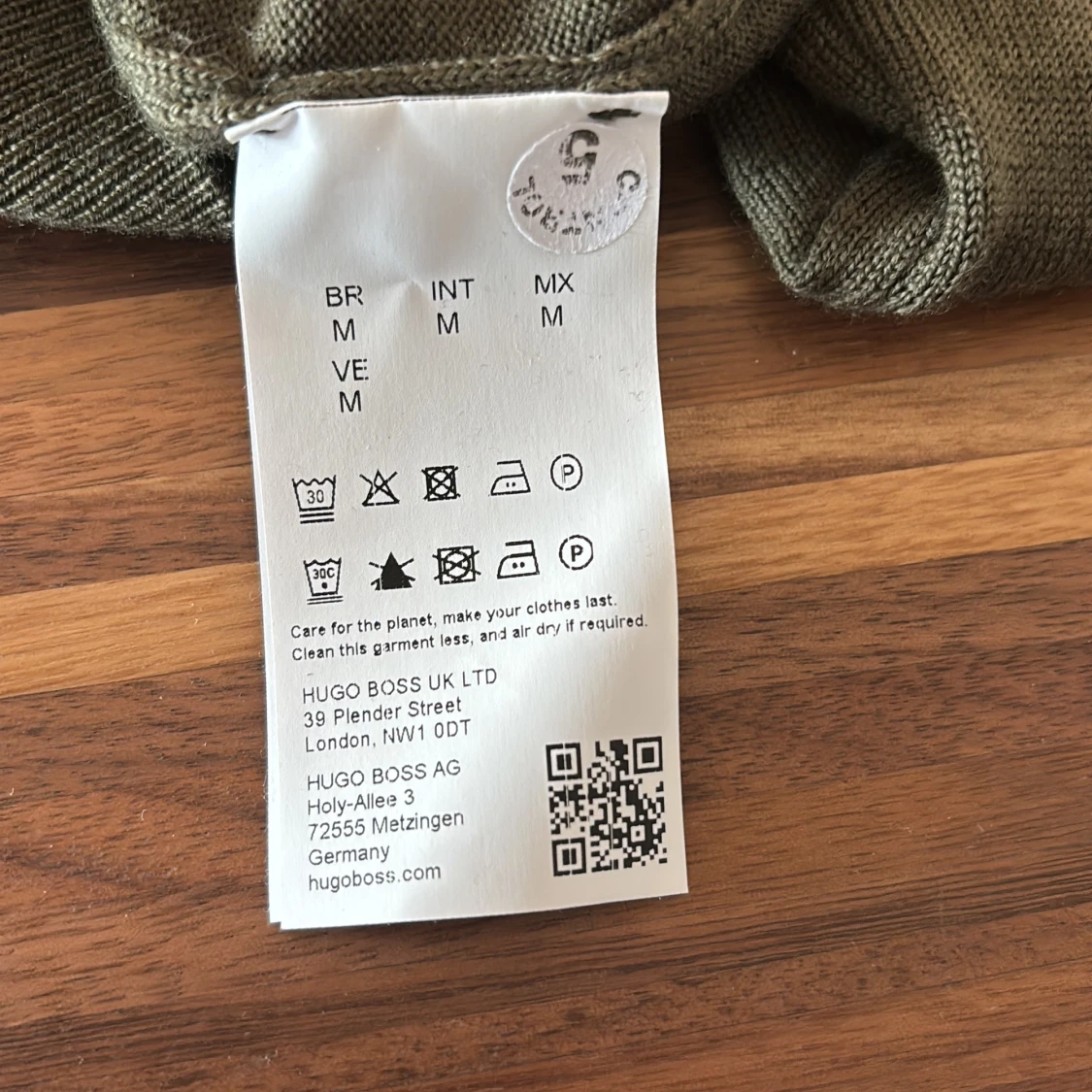 Olivgrön stickad tröja från Hugo - 4