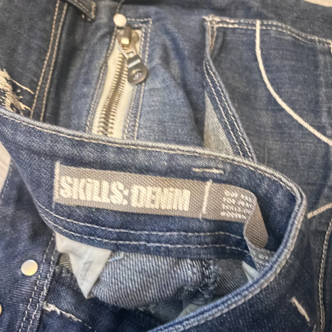Blå jeansshorts från Skills Denim - 3