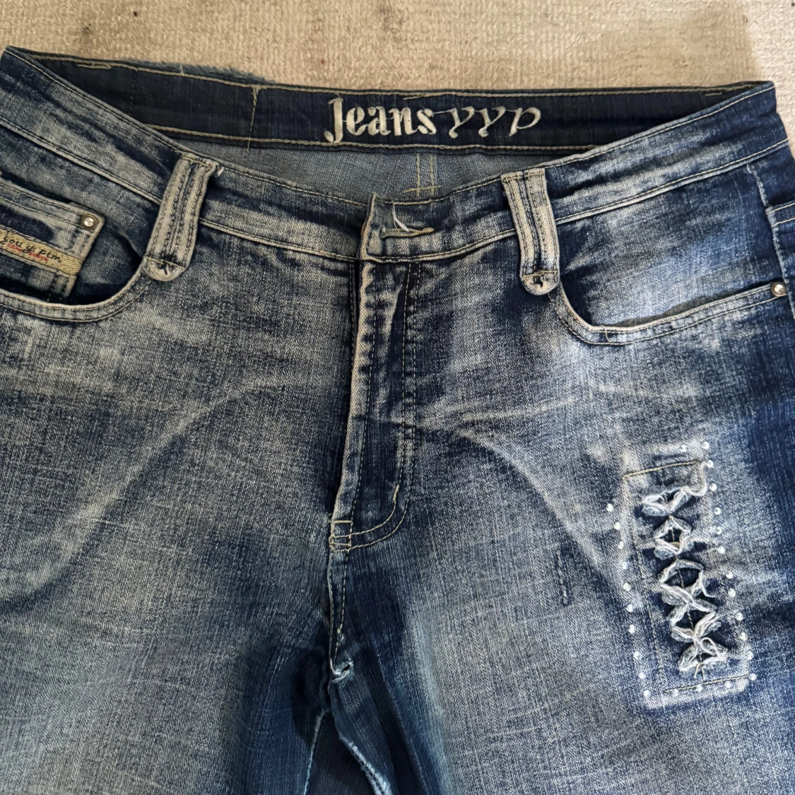 Blå jeans y2k  - 2