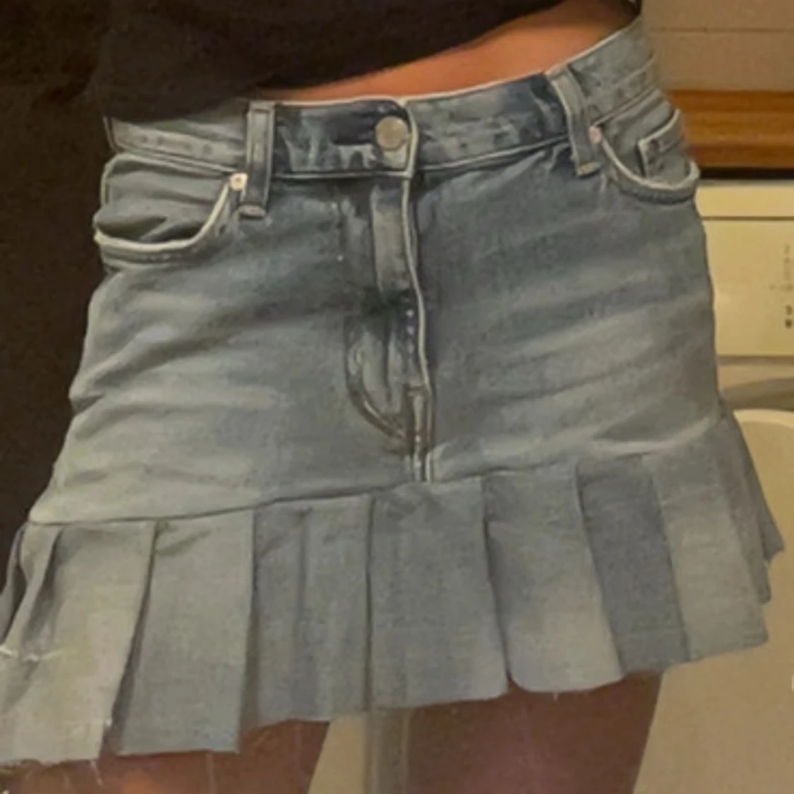 Jeanskjol med volang från Crocker - 2