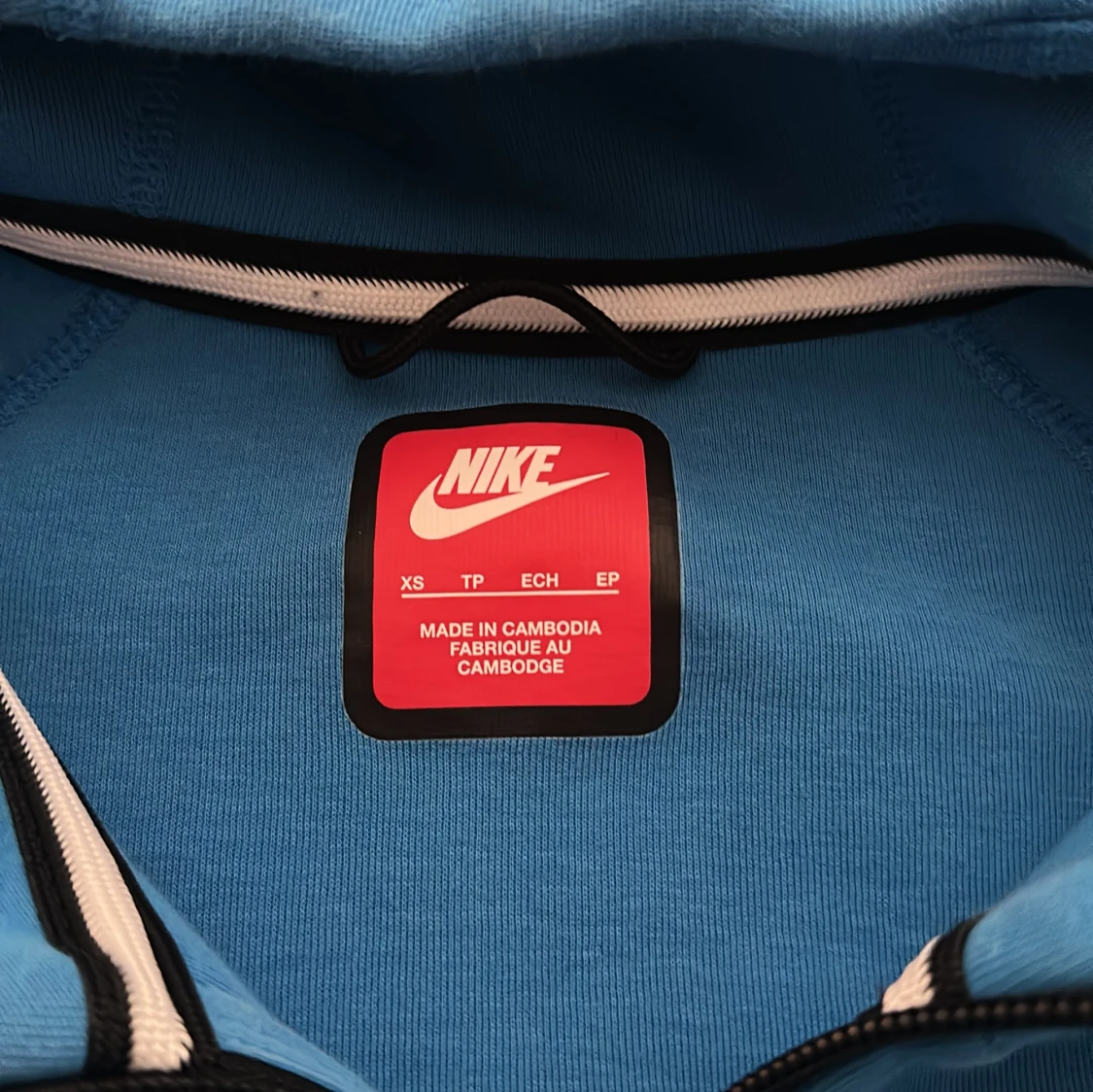 Blå Nike hoodiejacka med dragkedja XS - 2