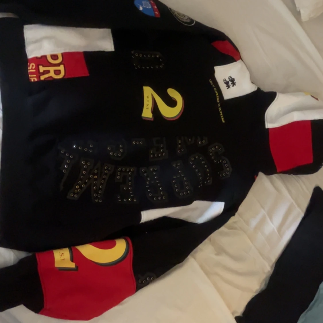 Supreme hoodie patchwork  - 1