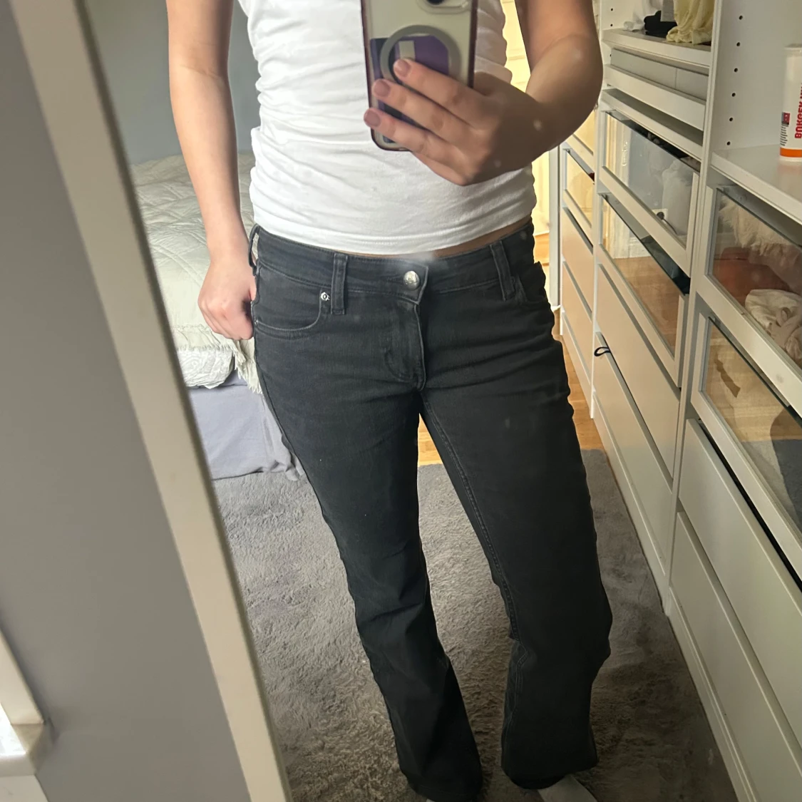 Svarta lee jeans