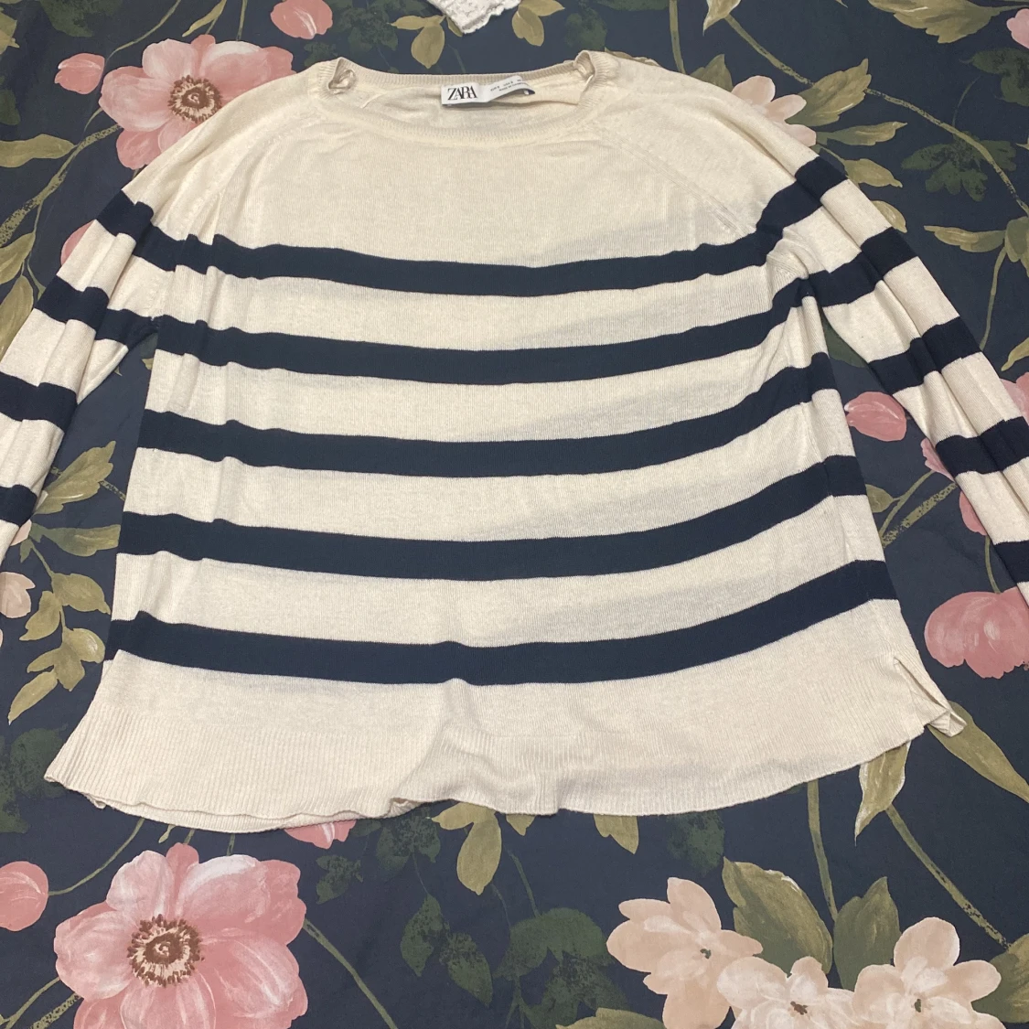 Randig långärmad tröja från Zara