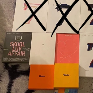 Bts albums  - Säljer Bts albums, Alla album saknar pc och även några inklusioner, Skick är olika och skador finns, cd saknas i mots7 ver 1, Alla albums är 100kr/st utom mots7 ver 1 som går för 30kr eller gratis vid annat köpa då cd plus annat saknas! Kontakta privat!!!