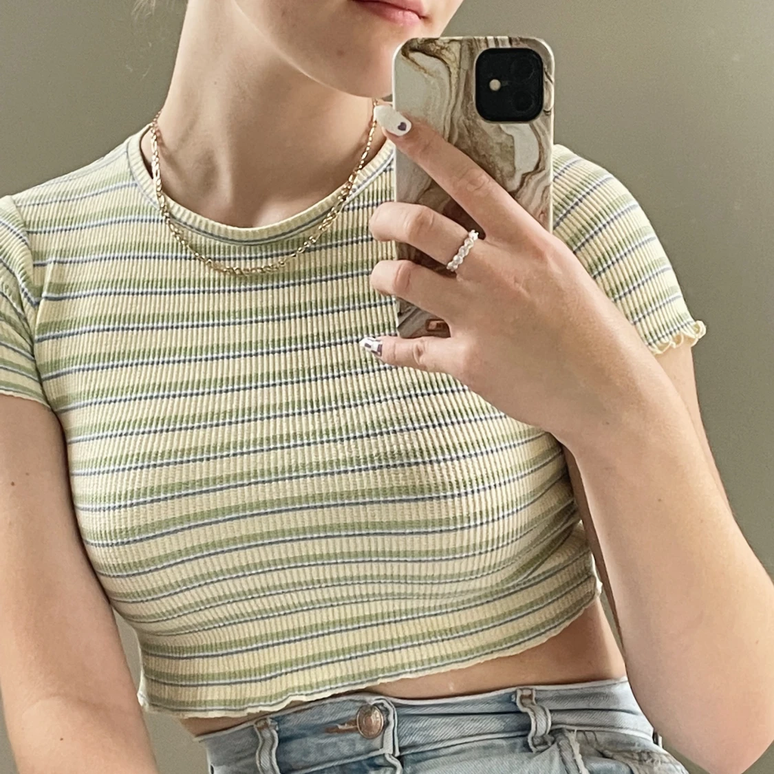 Randig T-shirt 🩵 - 90