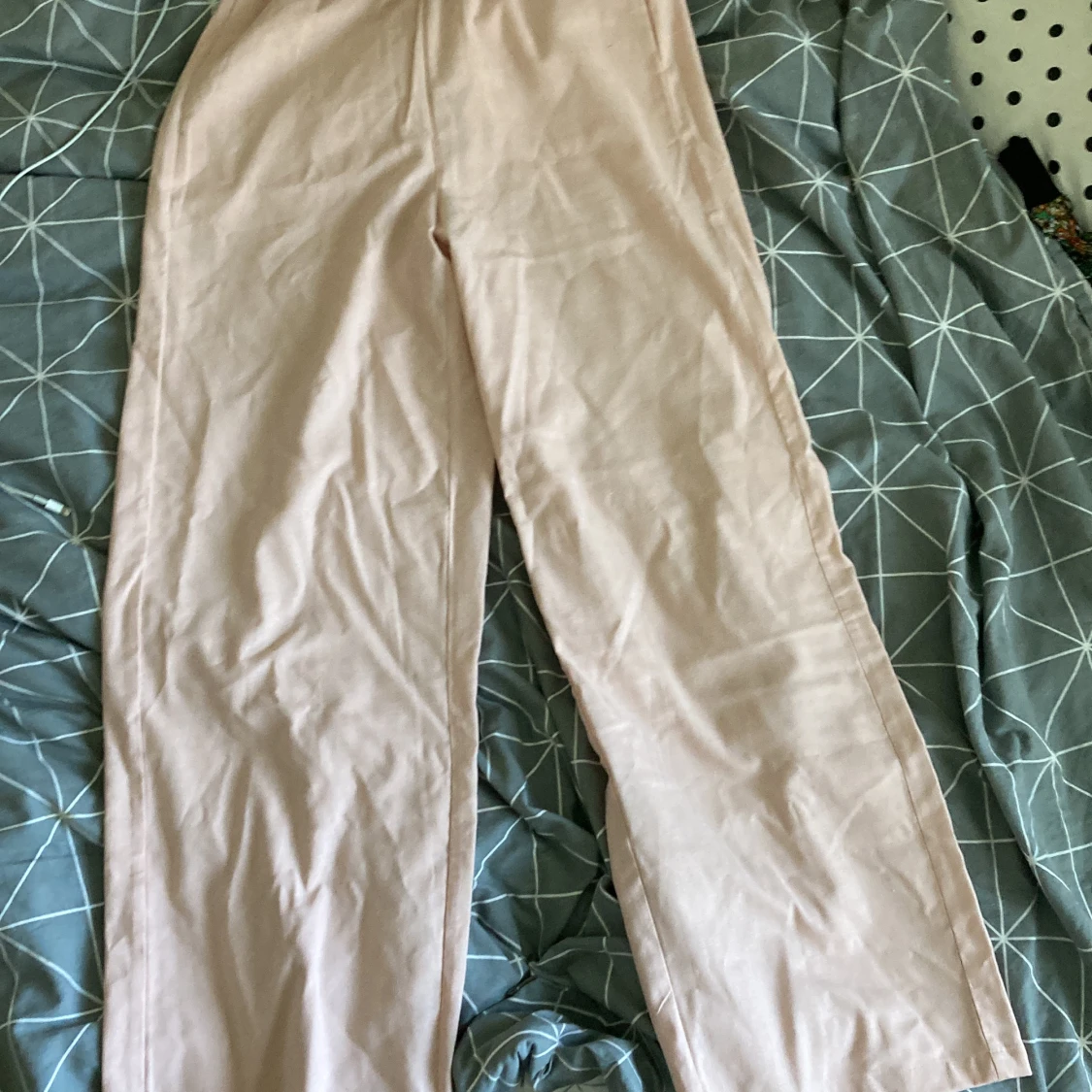 Rosa linnebyxor  - 90