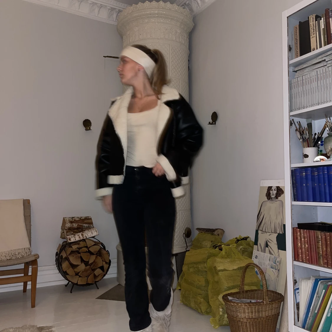 Snygg skinnjacka  - 90