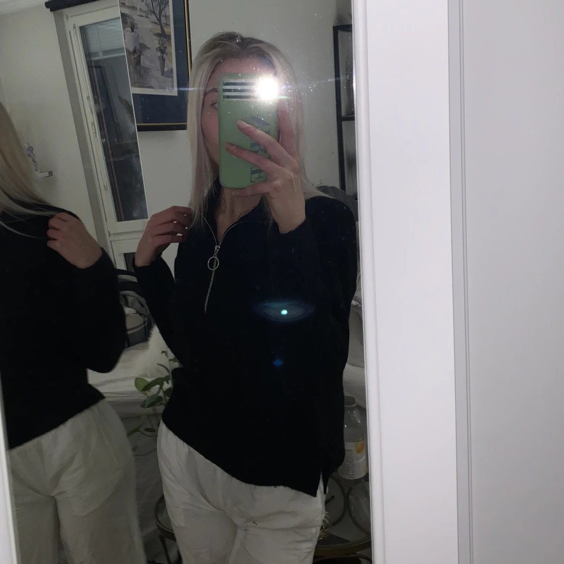 Half zip tröja - 90