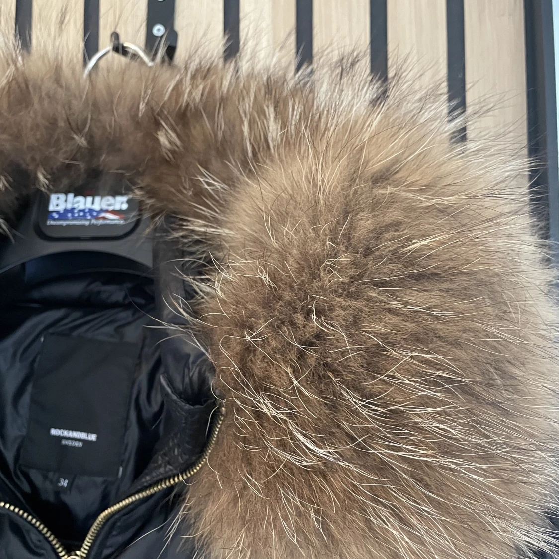 Rockanblue jacka med äkta päls - 2