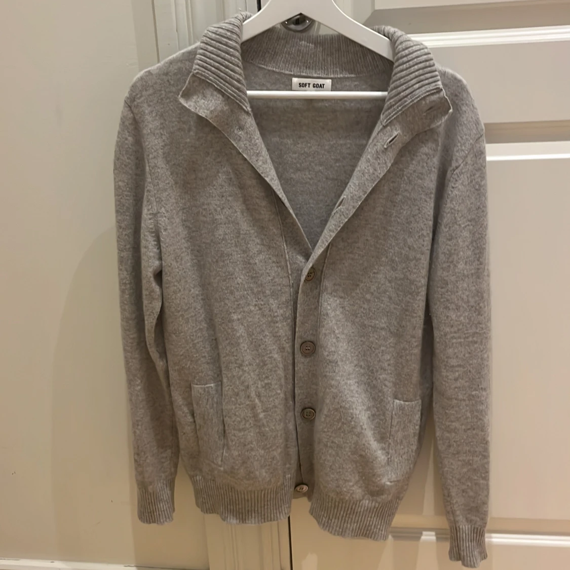 Grå Kashmir cardigan  - 91