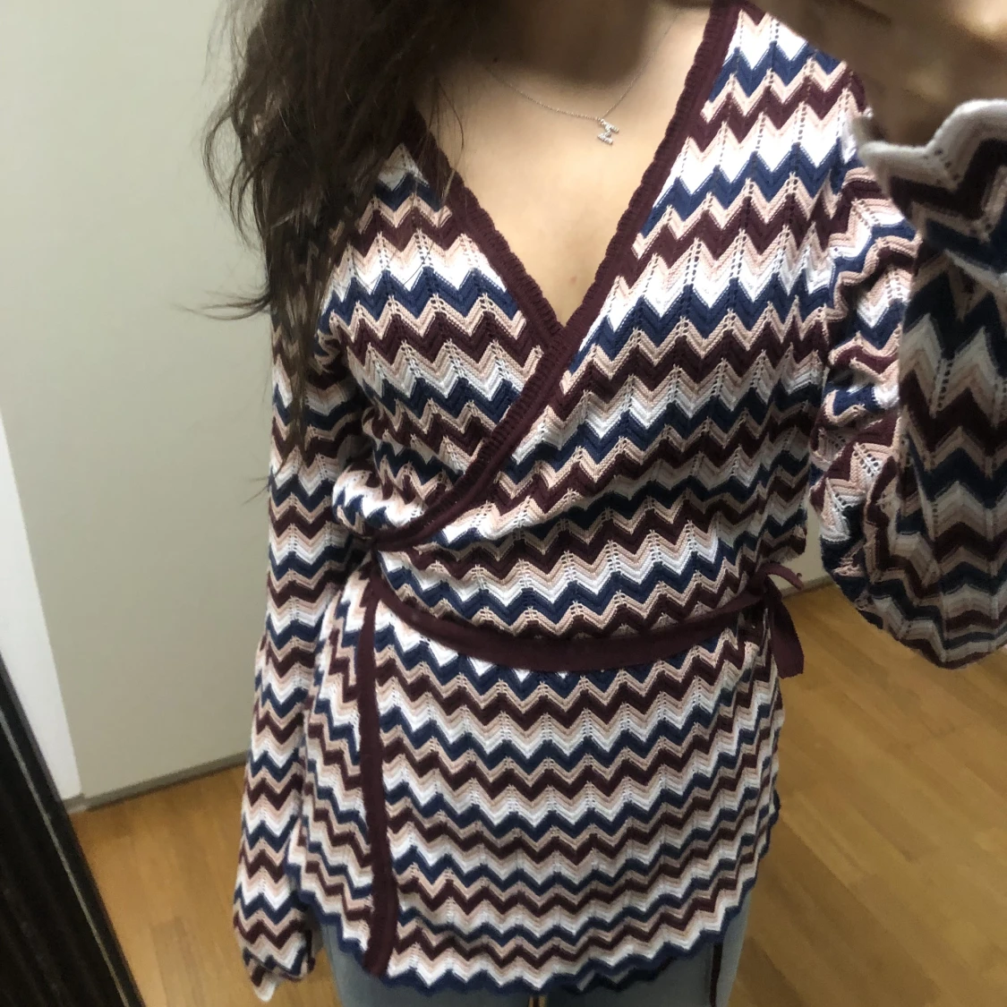 Vintage mönstrad cardigan