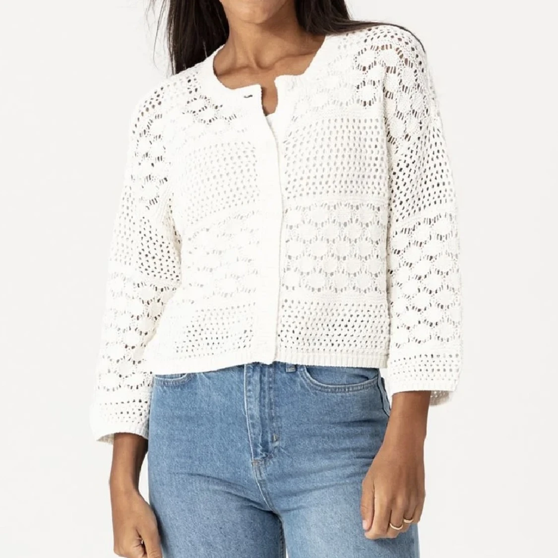 Hålstickad kofta - 90