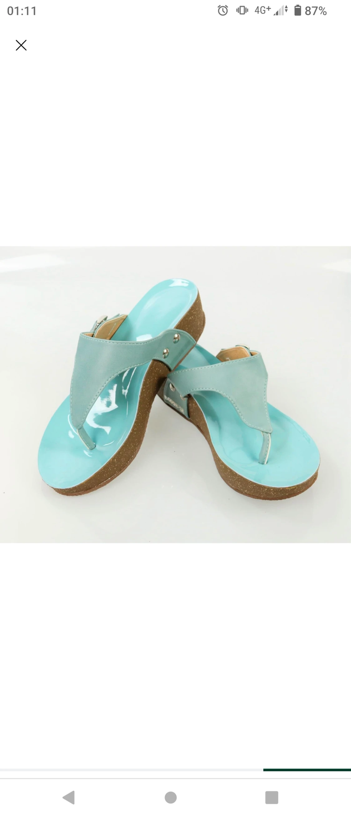 Sandaler med korksula, storlek 37