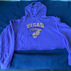 Huvtröja BikBok - Croppad huvtröja knappt använd. Slitet tryck enligt orginal