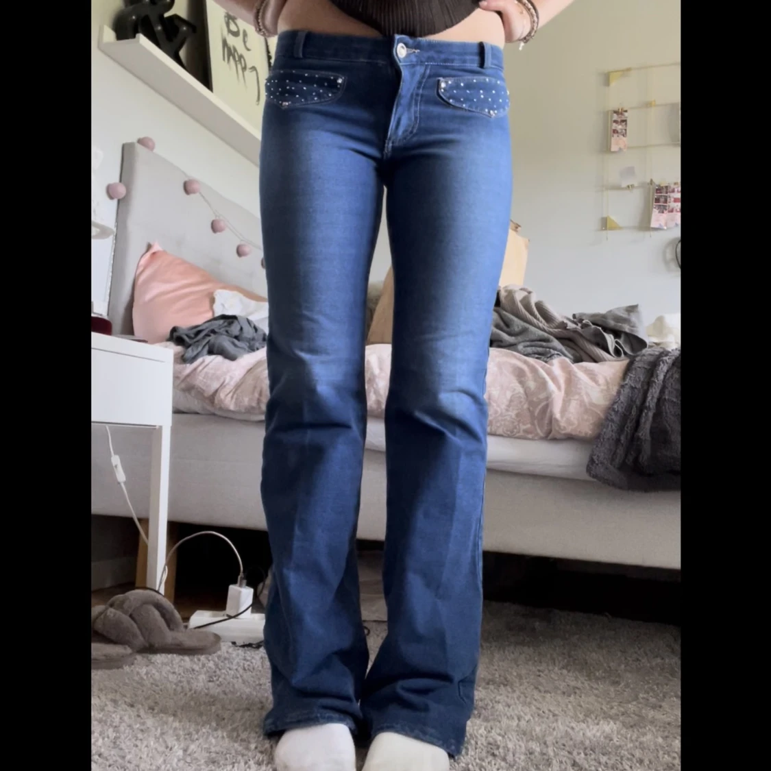 Lågmidjade jeans  - 90