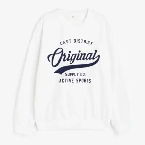 White Hoodie H&M - White hoodie from h&m  size : 158cm/164cm  bought 2 months ago barely worn