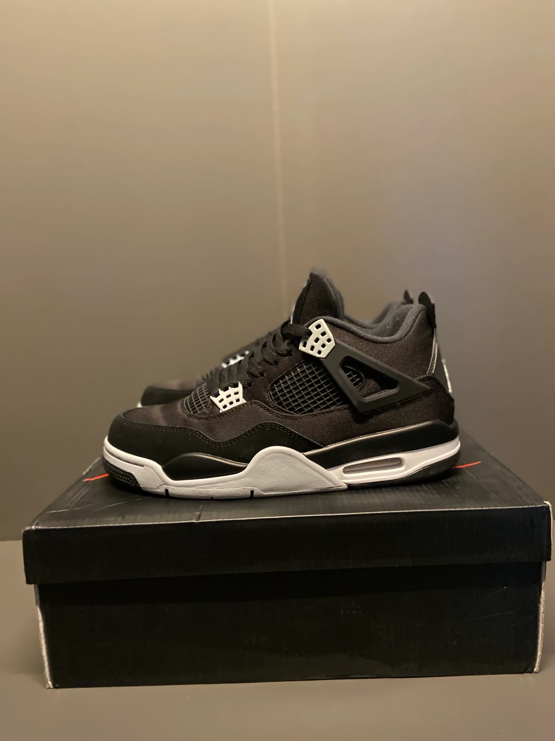 Air Jordan 4 Retro Black Canvas
